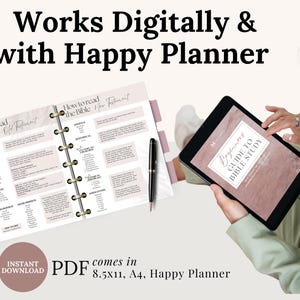 Beginner Bible Study Guide Template Prayer Journal Pages Faith Planner Bundle Printable Download Christian Study Materials Reading Plan Reflection Templates Three Size Options Modern Design Minimalist Format Daily Devotional Resource Happy Planner classic Bible study printable