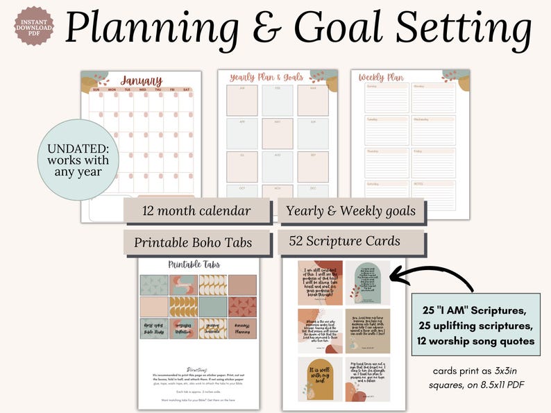 Boho Faith Planner Bundle Printable Download Bible Study Templates Prayer Journal Pages Chronological Bible Reading Plan Scripture Cards Tabs Women’s Daily Devotional


Christian Study Materials Boho Faith Planner Bible Study Templates Reflection Worksheets Chronological Bible Reading Plan Scripture Cards Women’s Daily Devotional Resource Faith Reflection Journal