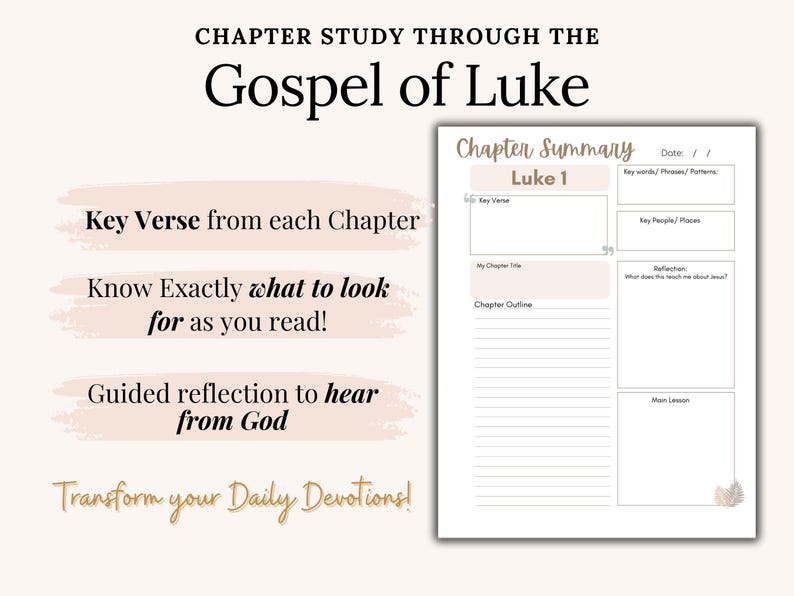 Printable Bible Study Bundle of Jesus Daily Devotional Planner for women Faith Chronological Scripture journal template Christian gift pdf image 8