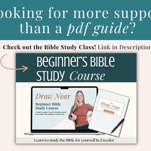 Beginner Bible Study Guide Printable Download Spiritual Growth Resources Reading Plan Bundle Faith Planner Pages Three Sizes Available Modern Design Layout Personal Reflection Templates Daily Devotional Guide Christian Study