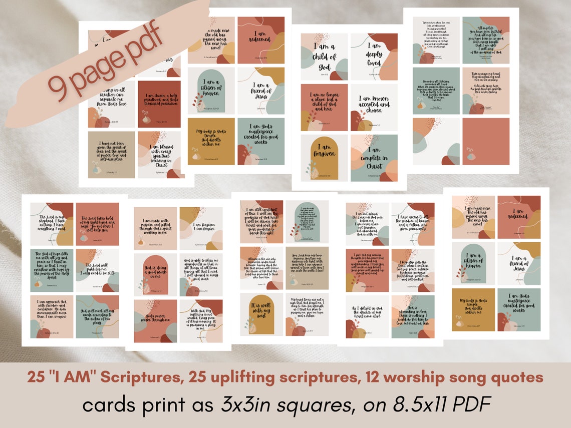 Editable and Printable Scripture Cards Personalized Scripture - Etsy