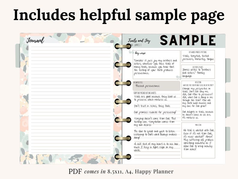Life of Jesus Bible Study Printable PDF with 40-day Gospel reading plan and matching Bible study templates. Perfect for Lent devotional or Easter Bible study, this Christian workbook includes reflection pages, journaling templates, and a reading tracker. Great for women of faith, small groups, or as a Christian gift for Easter.