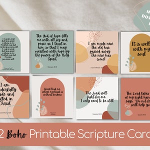 Printable Scripture cards, Encouragement Cards, Prayer Cards, Bible Verse Cards, Inspirational Cards, Motivational Cards