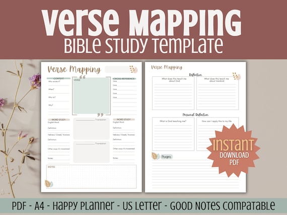 Bible Study Planner Page - The Busy Woman