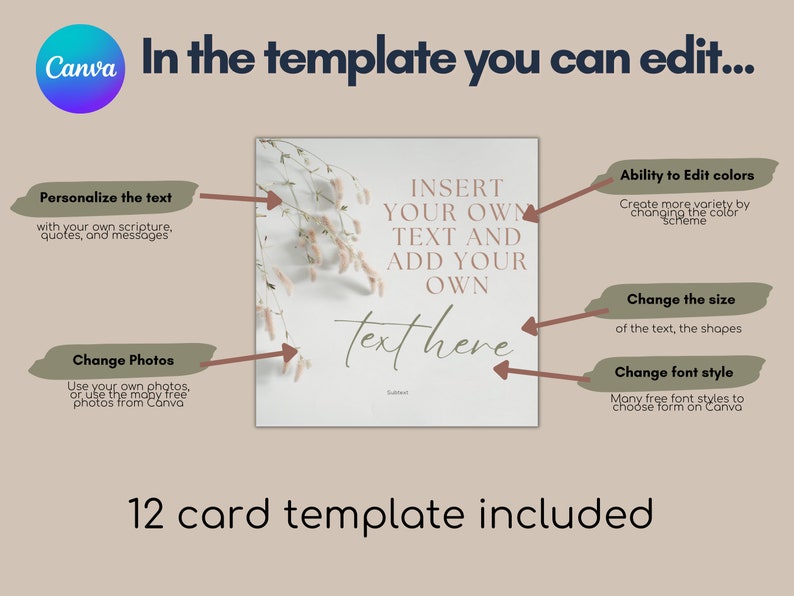 Editable and Printable Scripture Cards Personalized Scripture - Etsy
