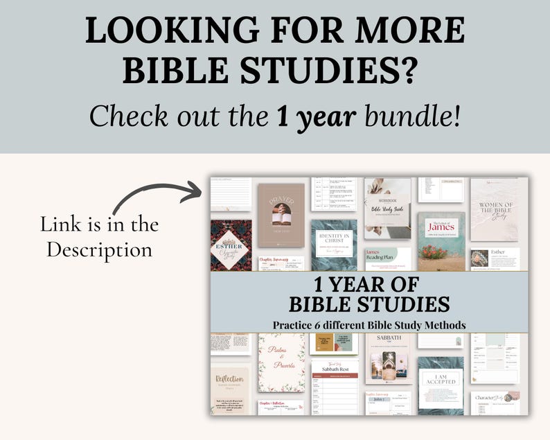Bible Study Life of Jesus Printable Bible reading plan Easter Lent Christian Devotional workbook for church small groups Scripture templates image 8