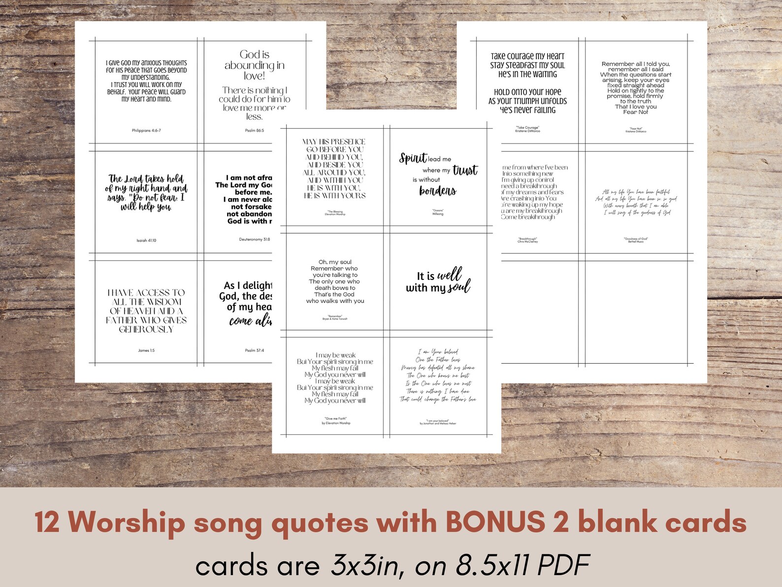 Variety of Printable Scripture Cards, Encouragement Cards, Prayer Cards ...