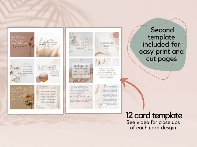Editable and Printable Scripture Cards Personalized Scripture - Etsy