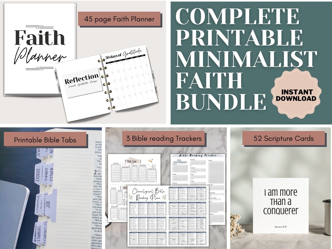 Complete Printable Faith Planner Bundle: Printable Bible - Etsy