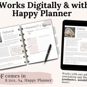 Women of Courage Bible Study Printable PDF with 65 pages of devotionals, reflection prompts, and journaling templates. Includes a Women of the Bible Reflection Journal, daily devotional planner, and character study worksheets. Perfect Bible Study Workbook for women’s small group, personal faith growth, or as a Christian gift for women of faith.