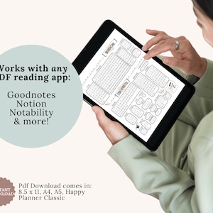 Cute and colorful Christian Bible Reading Tracker printable that doubles as a daily devotional and Scripture journal insert. Perfect for Christian women, men, kids, or small groups. This faith-based PDF download makes a thoughtful Christian gift idea and works in Letter, A4, A5, and Happy Planner formats.