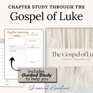 Printable Bible Study Bundle of Jesus Daily Devotional Planner for women Faith Chronological Scripture journal template Christian gift pdf image 7