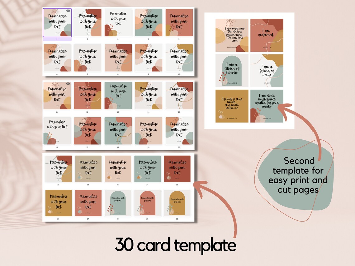 Editable and Printable Scripture Cards Personalized Scripture - Etsy