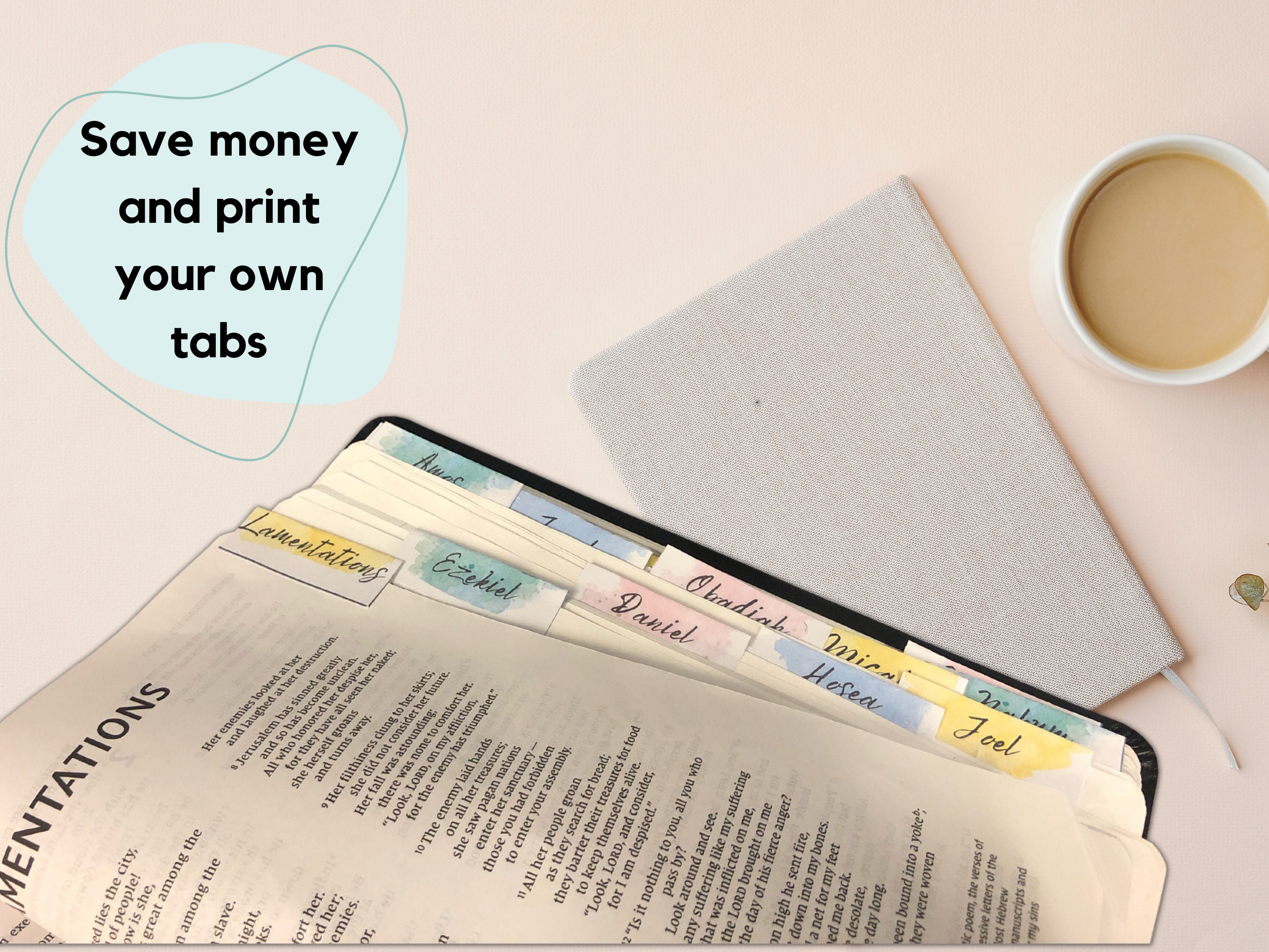 Printable Bible Tabs, Watercolor Bible Tabs, Bible Study Tools, Bible ...