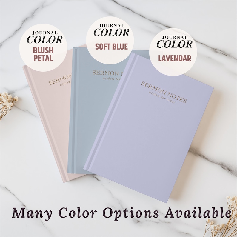 A minimalist Christian Sermon Notes Journal for women featuring “Church Notes” on the cover. Perfect for taking sermon notes, scripture reflections, and small group Bible study. A thoughtful Christian gift for Christmas, birthdays, confirmation, or religious holidays. Modern faith notebook design to help you stay engaged and grow spiritually.