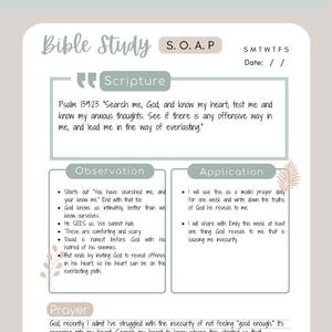 Predigt Notizen Druckbares Schrift Reflection Journal Wachsen Sie im Glauben Kirche download Christian Geschenkidee Glaube Teen PDF Boho Goodnotes Bild 10