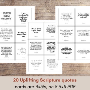 Variety of Printable Scripture Cards, Encouragement Cards, Prayer Cards ...