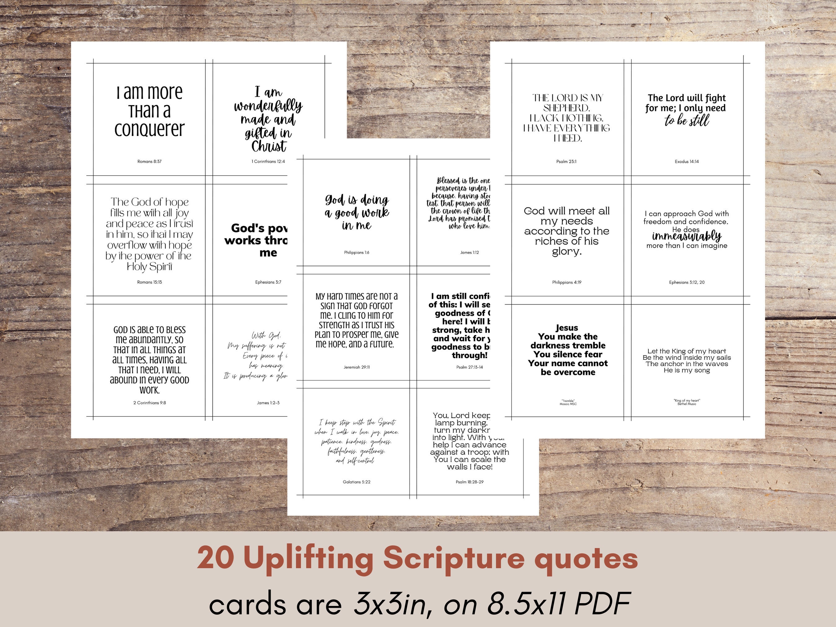 Variety of Printable Scripture Cards, Encouragement Cards, Prayer Cards ...
