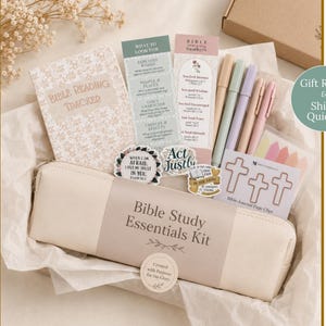 Bible Study Accessories Kit Gift Christian Women Bible Journaling Supplies Reading Tracker Scripture Bookmark Meaningful faith gift for her