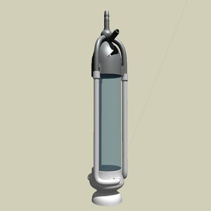 Rocket Engine Vortex in plastic