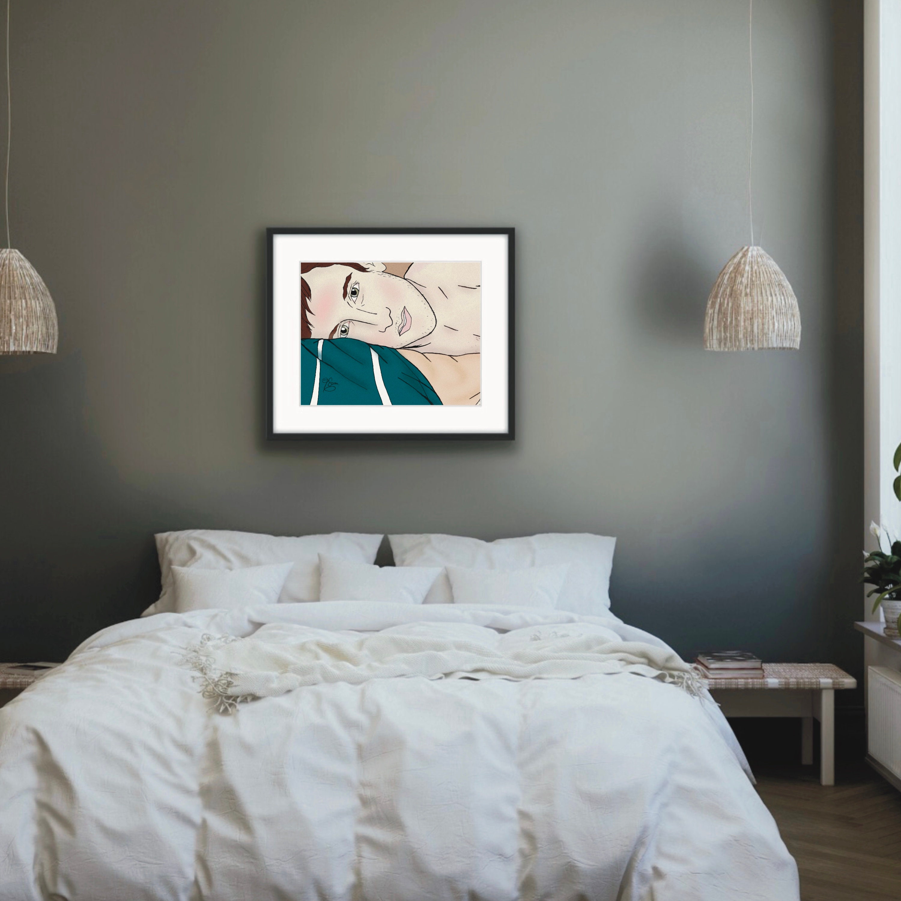 Gay Couple Print Artwork Tekening Wall Art Printable LGBT - Etsy Nederland