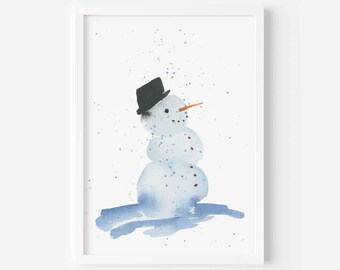 Snowman ~ Christmas Card Series (1/4)