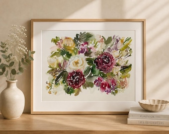 Abundance | Original Watercolor Painting | Blooming Through Summer Collection