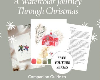 Companion Guide 12 Days of Christmas Cards | A Watercolor Journey Through Christmas with Jenna B Studio
