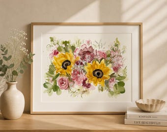 Carefree | Original Watercolor Painting | Blooming Through Summer Collection
