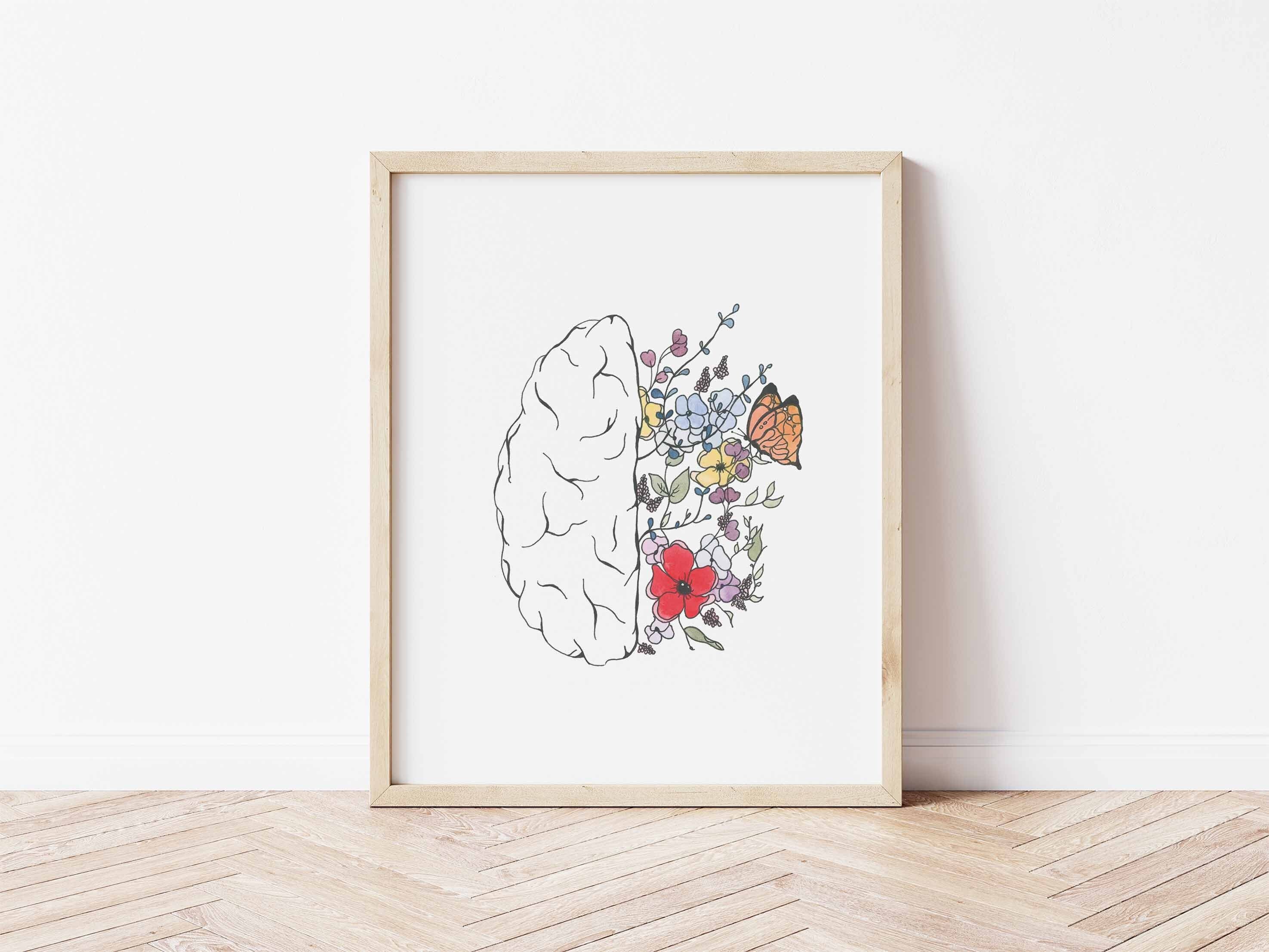Brain Watercolor 