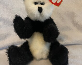 Ty Rare Vintage Beanie Bear from 1993 named “Checkers”,Beanie Baby, Collectible Ty, Ty Collectible, Vintage CollectibleTy Bear