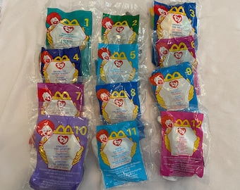 McDonalds vintage 1999 Happy Meal Teenie Beanie Babies by ty