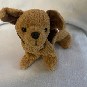 Ty Rare vintage beanie baby puppy named “TUFFY”, rare huggable vintage Ty Puppy Collectible, Collector Beanie Puppy, Ty Vintage, Puppy