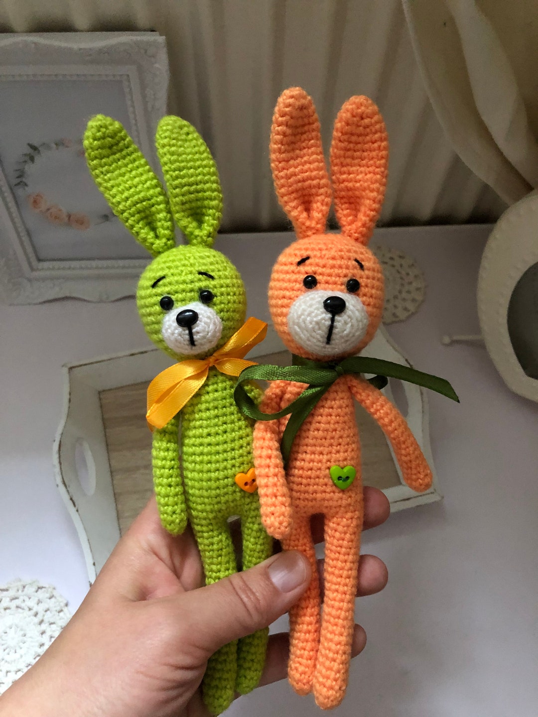 Вязаный кролик - Etsy