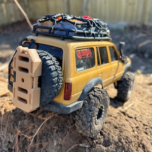1/18 Large Offroad Gas Can Spare Tire Addon for FCX18 FCX24 SCX24 TRX4M