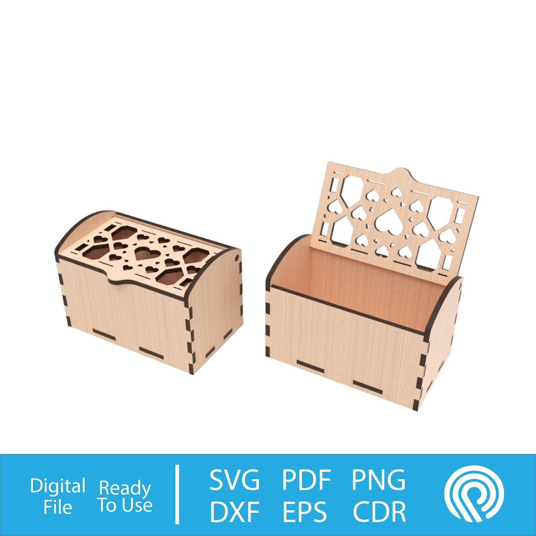 Box Laser Cut File 3mm Wood Contenitore Con Tappo Vettoriali Etsy