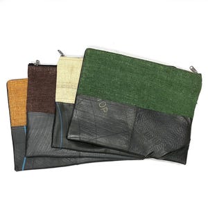 Vegan Recycled Inner Tube and Hemp 16" Laptop Computer Case