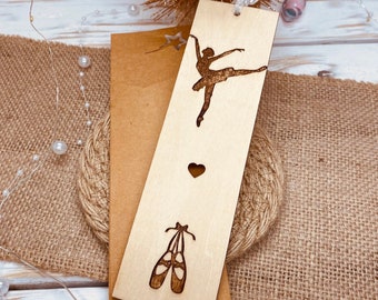 Personalized bookmark - Dancer bookmark - dance bookmark - Customizable ballerina bookmark