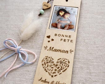 Marque page fete des mères personnalisé photo - cadeau enfant pour maman - Marque page bonne fete maman-