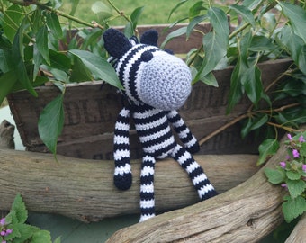 Zoé le zèbre au crochet