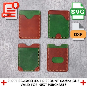 Vertikales Lederkartenhalter-Musterpaket, umfassendes DIY-Kit, ideal für Anfänger, erstellen Sie stilvolle und funktionelle Kartenhalter