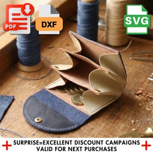 Leather Wallet Pattern - Multi-Compartment Template for DIY Craft