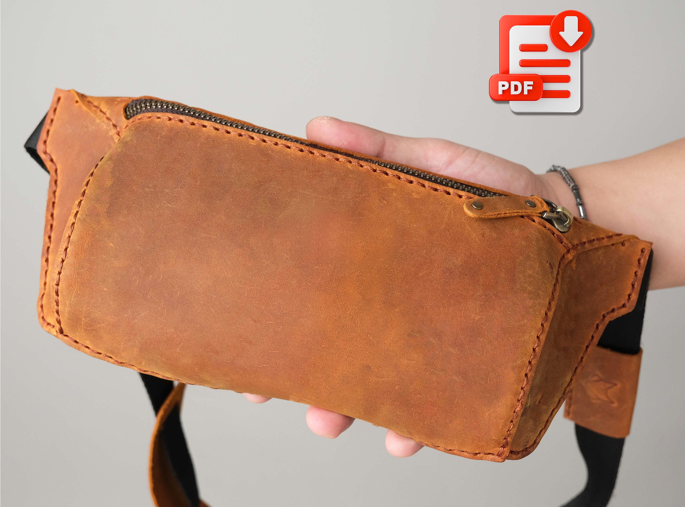 Leather Crossbody Bag Pattern: DIY Shoulder Bag Template (PDF, AI) - Etsy