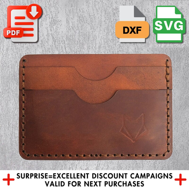 Leather Card Holder Etsy