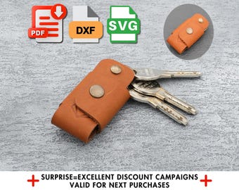 Molde para chaveiro de couro: faça você mesmo - Download digital