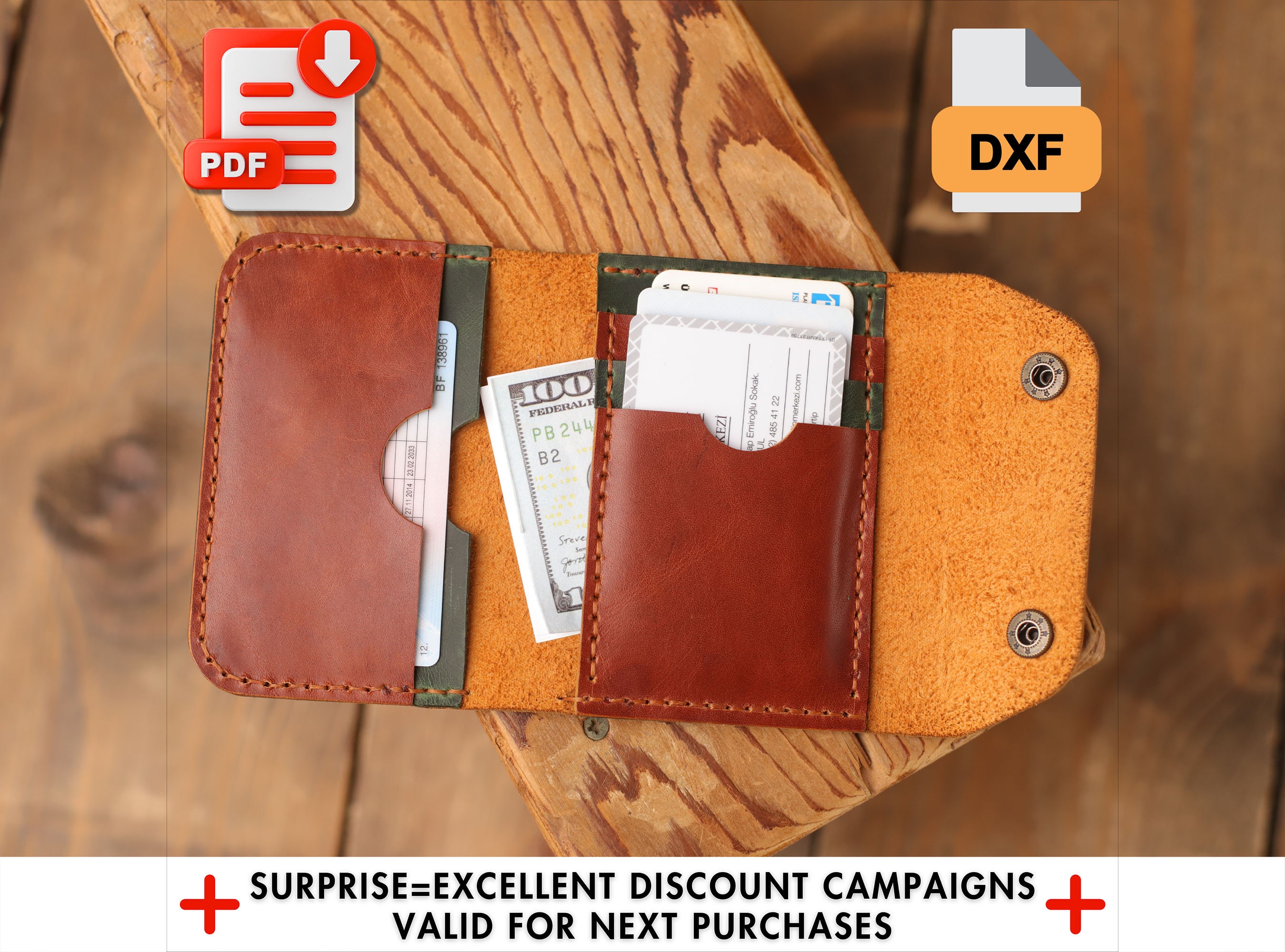 Zara Double Zip Mini Accordion Wallet - PDF Sewing Pattern — RLR