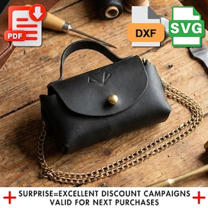 Leather Mini Bag Pattern for Girls - Easy DIY Craft PDF