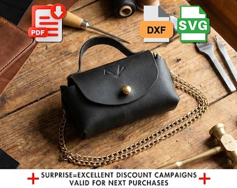 Leather Mini Bag Pattern for Girls - Easy DIY Craft PDF