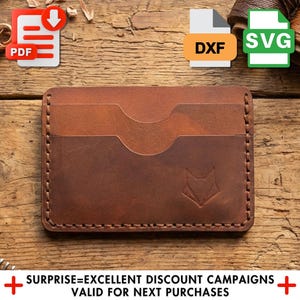 Card Holder Pattern: PDF and SVG Files - Beginner Friendly