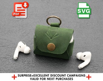 Leather AirPods Pro Case Pattern, Artisan PDF Design for DIY Projects